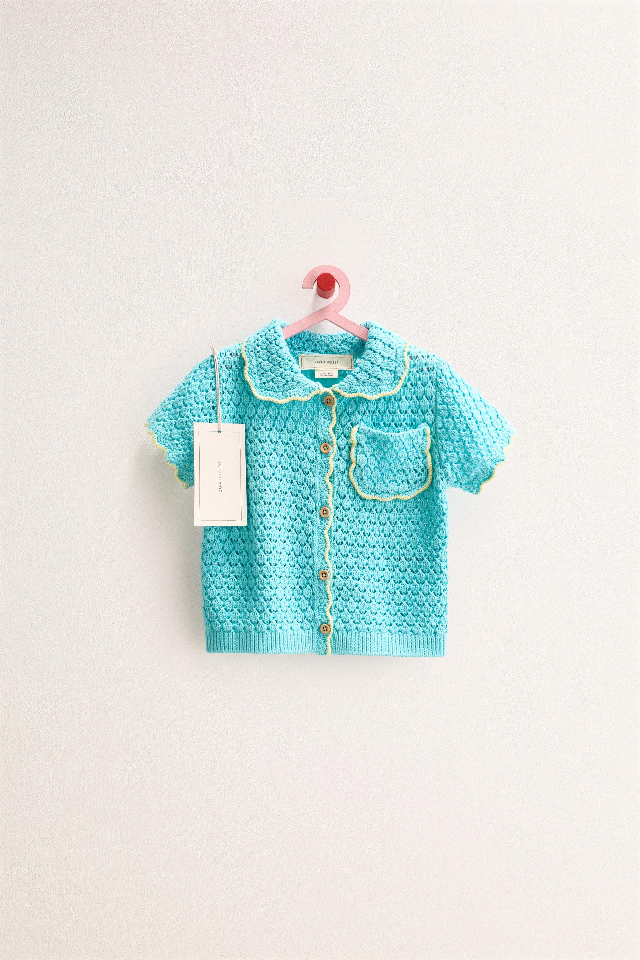 ZARA TIMELESS - POLO EN MAILLE CONTRASTÉE